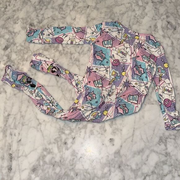 BELLABU BEAR COMIC PURPLE BAMBOO CONVERTIBLE FOOTIE 12/18M - Picture 10 of 10